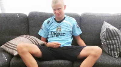 Haaland ya posa como jugador del Manchester City