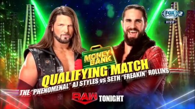 AJ Styles Vs Seth "Freakin" Rollins - RAW 13/06/2022
