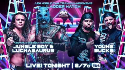 Jurassic Express Vs The Young Bucks - Ladder Match - Campeonatos Mundiales en Parejas de AEW - Dynamite Road Rager 15/06/2022