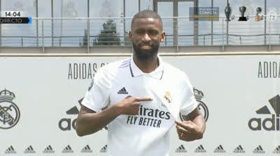 Presentación de Rüdiger con el Real Madrid