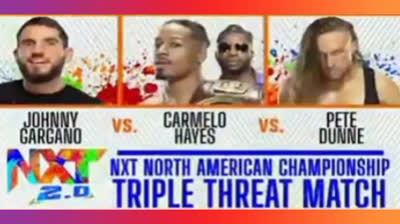JOHNNY GARGANO VS CARMELLO HAYES VS PETE DUNNE - NXT 23 DE NOVIEMBRE DE 2021
