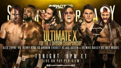 Ace Austin Vs Trey Miguel Vs Mike Bailey Vs Andrew Everett Vs Alex Zayne Vs Kenny King - Ultimate X Match - Campeonato de la División X - Slammiversary 2022