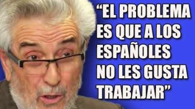 Amando de Miguel dice que la culpa de la crisis es porque a los españoles no les gusta trabajar