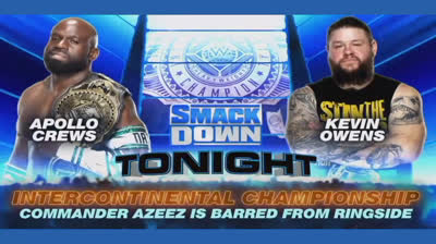 APOLLO CREWS VS KEVIN OWENS - SMACK DOWN 4 DE JUNIO DE 2021