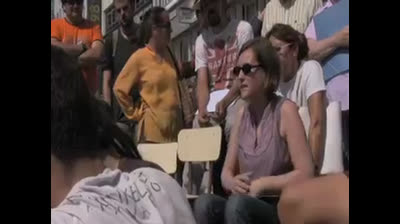 Charla de economía en Acampada Coruña (2011)