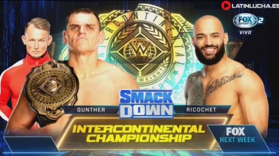 Gunther Vs Ricochet - Campeonato Intercontinental - SmackDown 24/06/2022