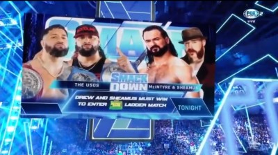 Drew McIntyre y Sheamus Vs The Usos - SmackDown 24/06/2022