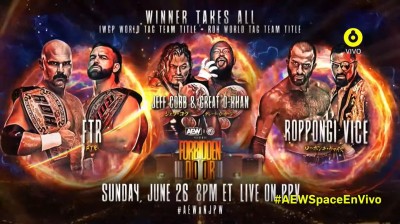 FTR Vs Jeff Cobb y Great-O-Khan Vs Roppongi Vice - Campeonatos Mundiales en Parejas de ROH y IWGP - Forbidden Door 2022