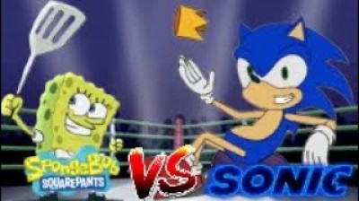 cartoon beatbox battles fan made Sonic vs Spongebob