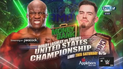 Theory Vs Bobby Lashley - Campeonato de los Estados Unidos - Money In The Bank 2022