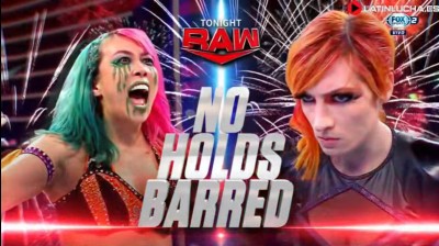 Asuka Vs Becky Lynch - No Holds Barred Match - RAW 04/07/2022