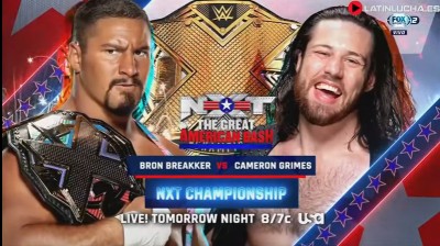 Bron Breakker Vs Cameron Grimes - Campeonato de NXT - NXT 2.0 Great American Bash 05/07/2022