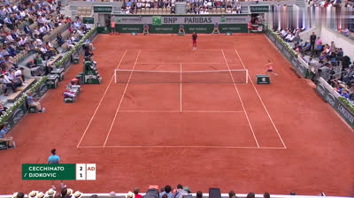 Cecchinato vs Djokovic - Roland Garros 2018 QF Full Match