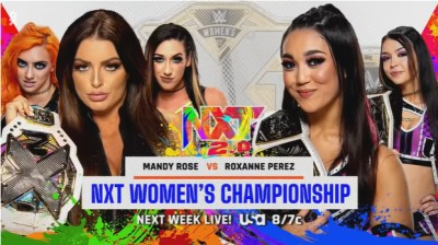 Mandy Rose Vs Roxanne Perez - Campeonato Femenino de NXT - NXT 2.0 12/07/2022