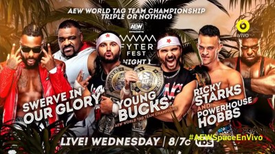 The Young Bucks Vs Swerve In Our Glory Vs Team Taz - Campeonatos Mundiales en Parejas de AEW - Dynamite Fyter Fest 13/07/2022