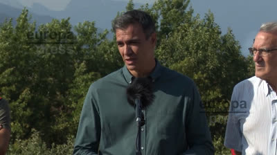 El Presidente del Gobierno visita las zonas afectadas por los incendios