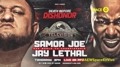 Samoa Joe Vs Jay Lethal - Campeonato Mundial TV de ROH - Death Before Dishonor 2022