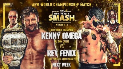 Kenny Omega Vs Rey Fenix new year's smash 2021  Highlights